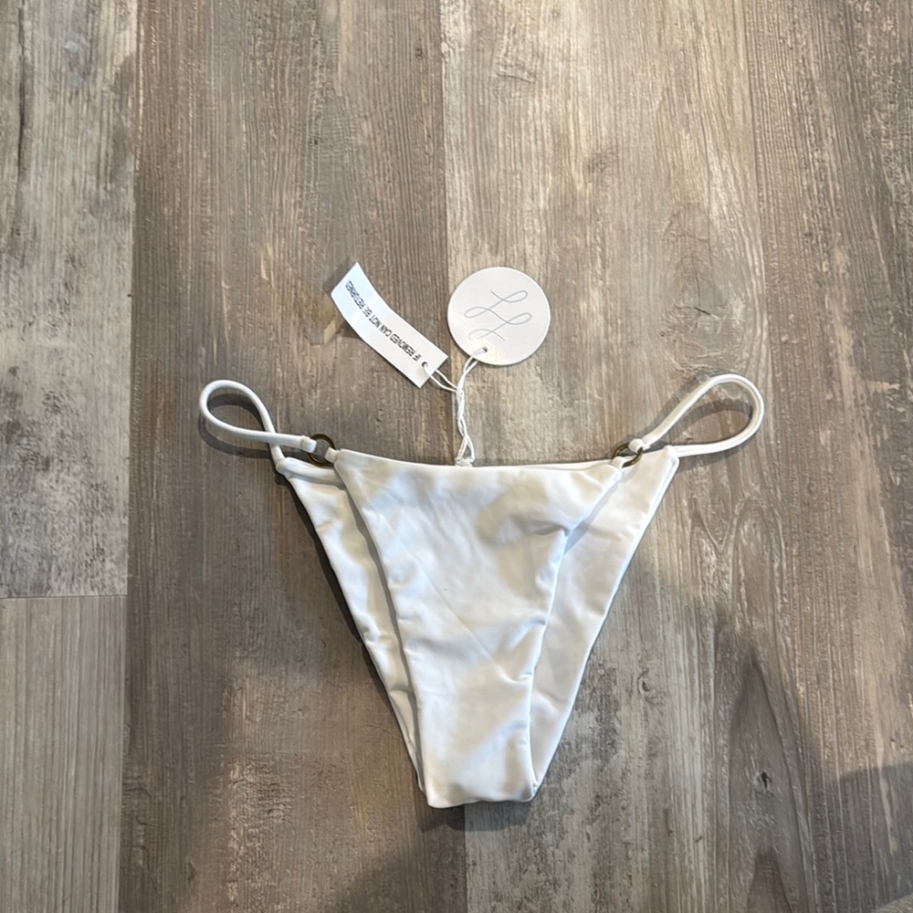 Lauren Layne White Bikini Bottom